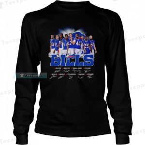 All Team Players Signatures Buffalo Bills Long Sleeve Shirt