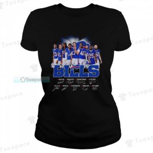 All Team Players Signatures Buffalo Bills T Shirt Womens