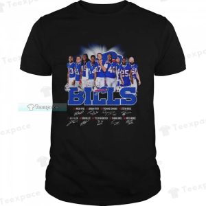 All Team Players Signatures Buffalo Bills Shirt