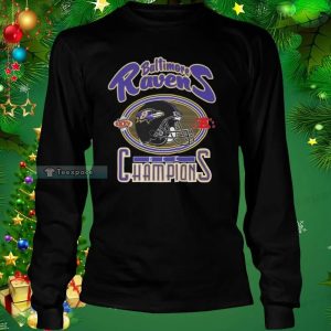 Awesome AFC Champions 2022 Baltimore Ravens Long Sleeve Shirt 3