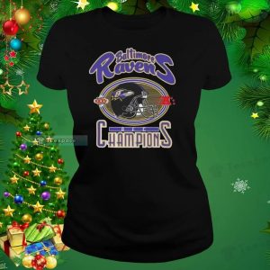 Awesome AFC Champions 2022 Baltimore Ravens T Shirt Womens 2