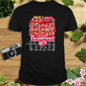 Back To Back 2022 AFC West Champions Signatures Chiefs Shirt