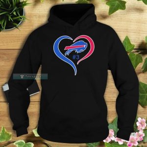 Bills Heart Love Damar Hamlin #3 Logo Shirt