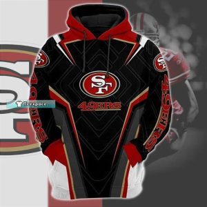 Black 49ers Hoodie 49ers Gift For Him