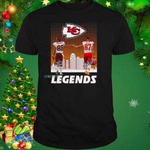 Chiefs City Skyline Legends 88 Gonzalez And 87 Kelce Signature Shirt