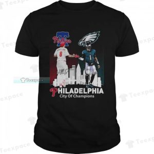 City Of Champions Philadelphia Phillies And Philadelphia Eagles Signatures Shirt