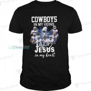 Cowboys In My Veins Jesus In My Heart Signatures Unisex T Shirt 1