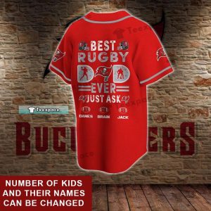 Custom Name Best Rugby Ever Buccaneers Fans Baseball Jersey