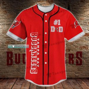 Custom Name Number Tampa Bay Buccaneers #1 DAD Baseball Jersey Gift