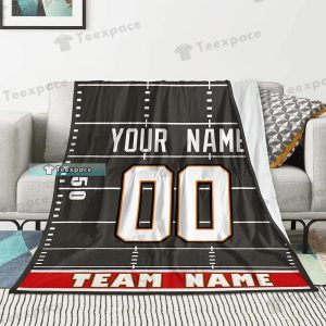 Custom Name Number Tampa Bay Buccaneers Stadium Couch Shepra Blanket