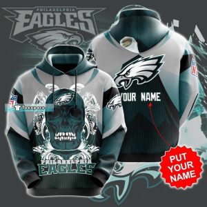 Custom Name Philadelphia Eagles Hoodie 1