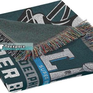 Eagles Super Bowl Woven Blanket Eagles Gifts 2