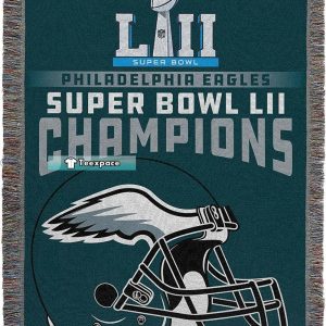 Eagles Super Bowl Woven Blanket Eagles Gifts 6