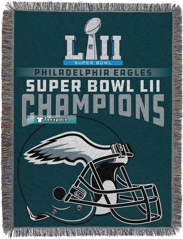 Eagles Super Bowl Woven Blanket Eagles Gifts
