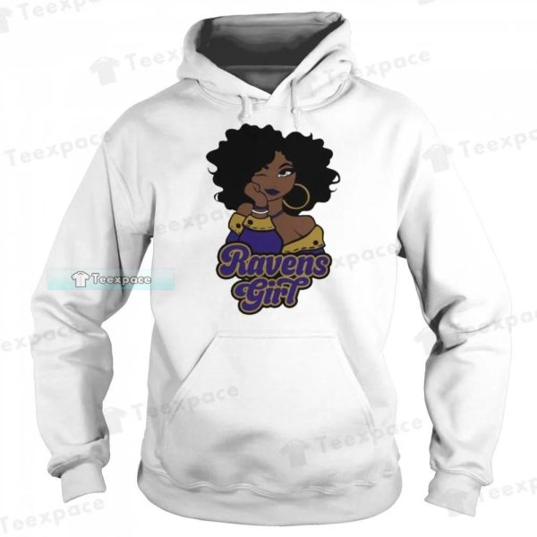 Football Black Girl Baltimore Ravens Shirt