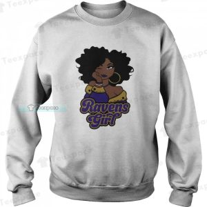 Football Black Girl Baltimore Ravens Sweatshirt 4