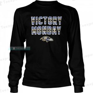 Football Victory Monday Baltimore Ravens Long Sleeve Shirt 3