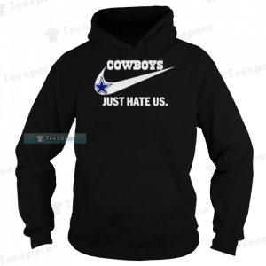 Just Hate Us Nike Logo Dallas Cowboys Hoodie 5