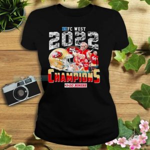 NFC West 2022 Champions Go Niners 49ers Womens T shirt 2