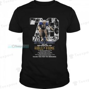 Rayfield Wright Thank You For The Memories Dallas Cowboys Unisex T Shirt 1
