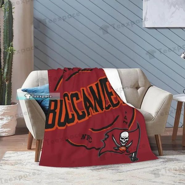 Red Tampa Bay Buccaneers Throw Blanket