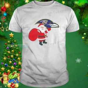 Santa Claus NFL Christmas 2023 Baltimore Ravens Shirt