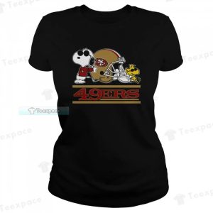 Snoopy San Francisco 49ers Womens T shirt 2