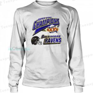 Super Bowl Champions Baltimore Ravens Long Sleeve Shirt 3