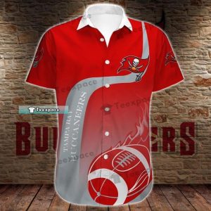 Tampa Bay Buccaneers Fire Football Hawaiian Shirt