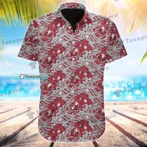 Tampa Bay Buccaneers Japanese Waves Pattern Hawaiian Shirt