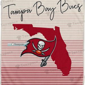 Tampa Bay Bucs Horizontal Stripes Blanket