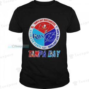 Tampa Bay Rays Tampa Bay Buccaneers Tampa Bay Lightning Logo Shirt