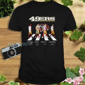 Team Football Abbey Road Signatures San Francisco 49ers Shirt