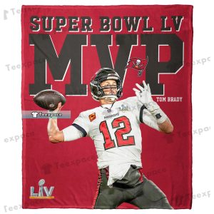 Tom Brady Super Bowl LV MVP Buccaneers Blanket