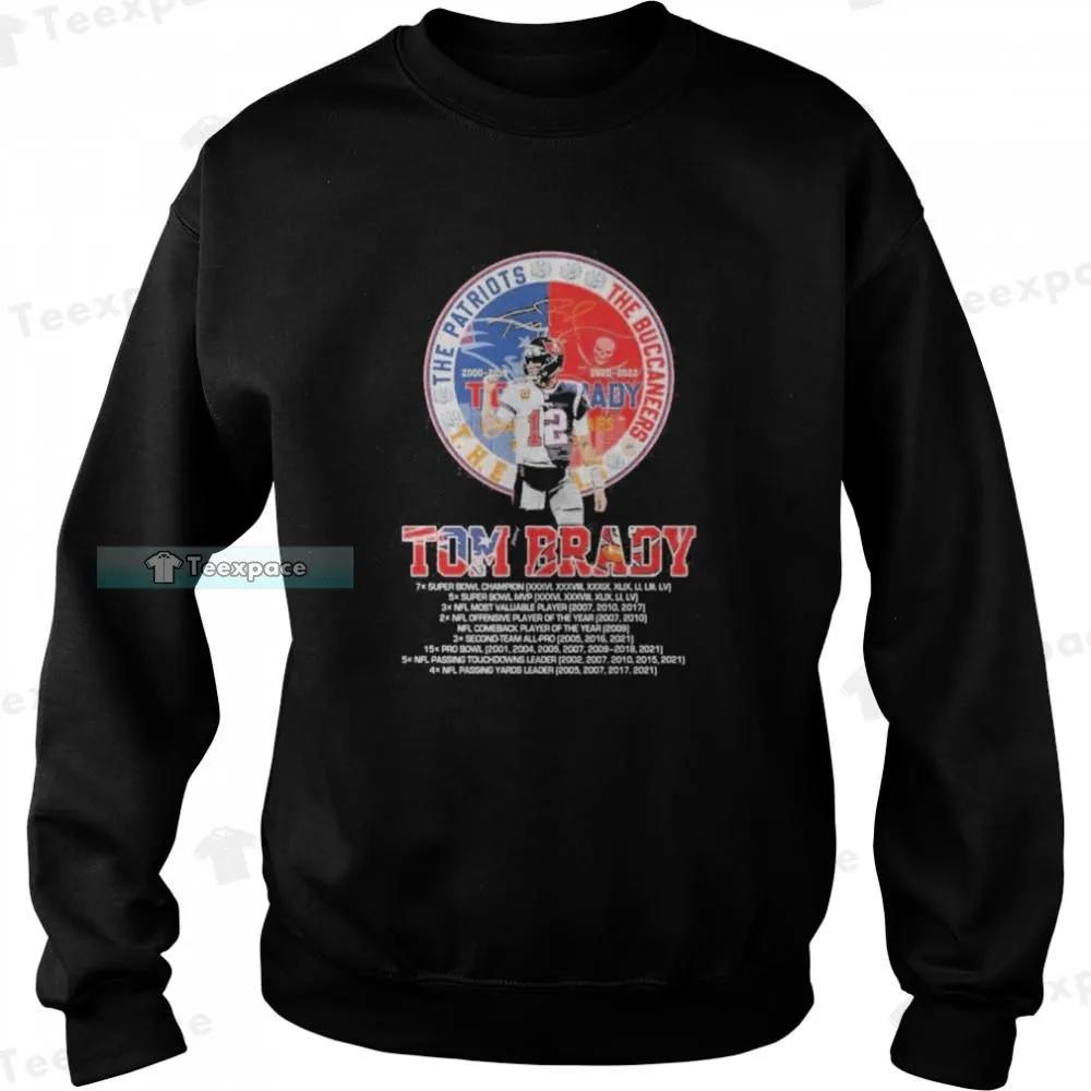 Tom Brady The Patriots 2000 2019 The Buccaneers 2020 2922 Signature Sweatshirt 4