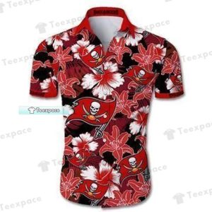 Tropical Flowers Buccaneers Hawaiian Shirt