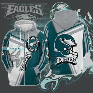 Zip Up Eagles Hoodie Eagles Gifts For Her