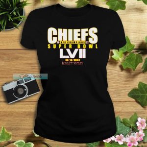 2022 AFC Champions Super Bowl LVII 2023 Kansas City Chiefs T Shirt Womens
