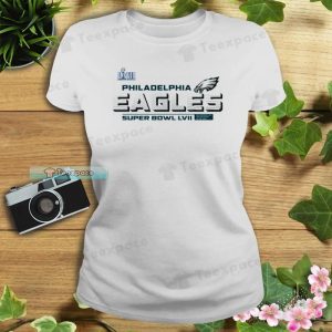 2023 Super Bowl LVII Vivid Striations Philadelphia Eagles T Shirt Womens