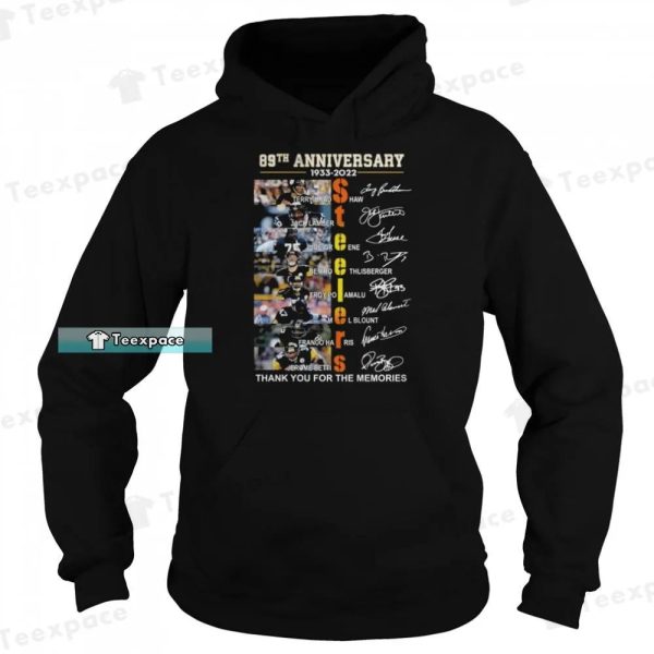 89th Anniversary Steelers Thank You For The Memories Shirt