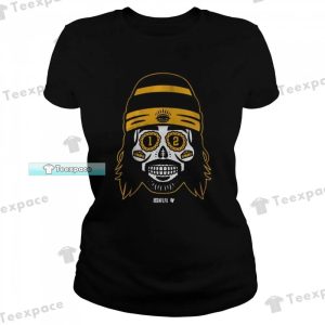 Aaron Rodgers Green Bay Packers Indie Skull T Shirt Womens