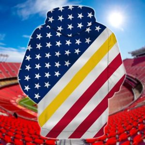 American Flag Kansas City Chiefs 3D Hoodie Chiefs Gift