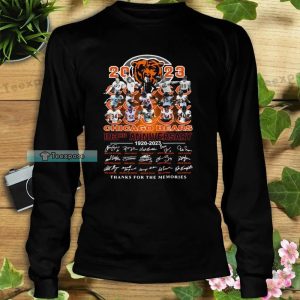 Bears 103rd Anniversary Signatures Thanks For The Memories Long Sleeve Shirt