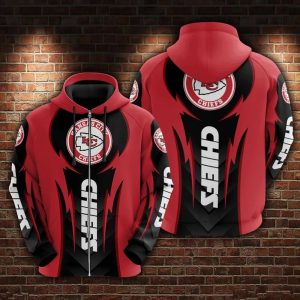 Black And Red Chiefs Hoodie Chiefs Gift For Him