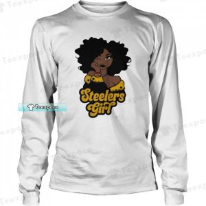 Black Earring Steelers Black Girl Long Sleeve Shirt