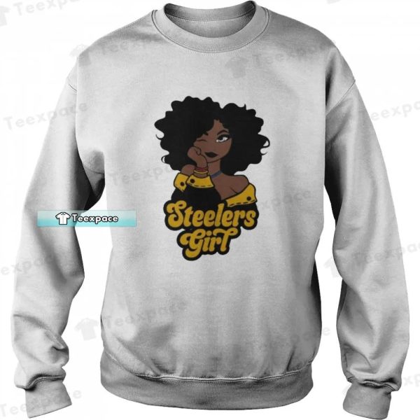 Black Earring Steelers Black Girl Shirt