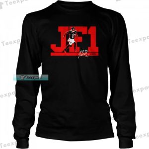 Black JF1 Justin Fields Chicago Bears Long Sleeve Shirt