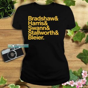 Bradshaw Harris Swann Stallworth Bleier Steelers T Shirt Womens