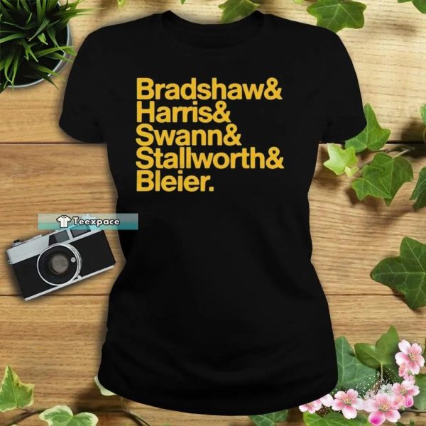Bradshaw Harris Swann Stallworth Bleier Steelers Shirt