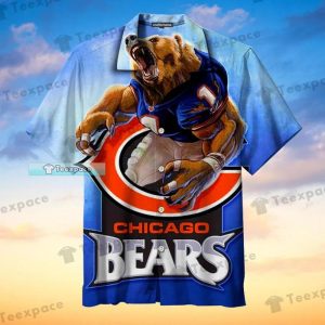 Chicago Bears Angry Mascot Hawaiian Shirt